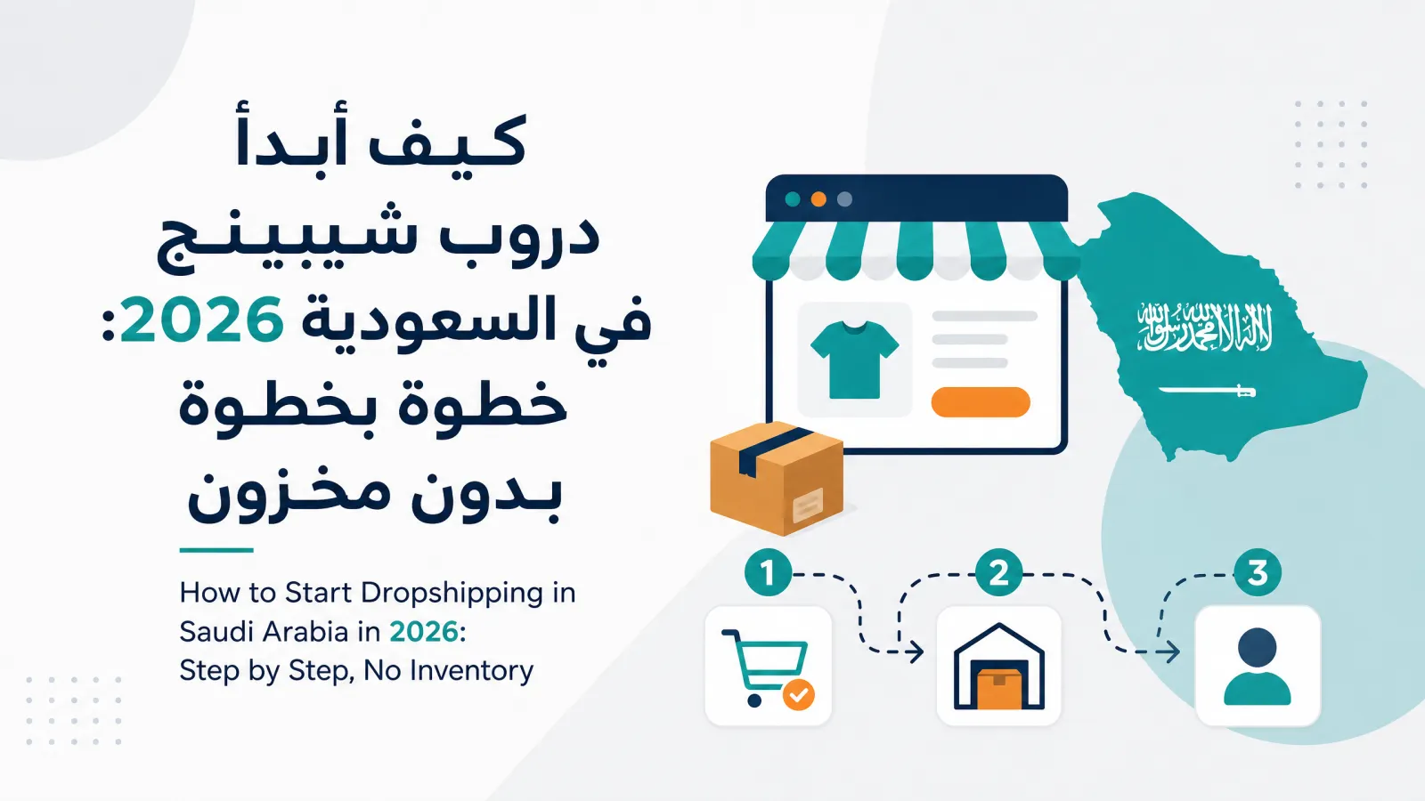 كيف أبدأ دروب شيبينج في السعودية 2026: خطوة بخطوة بدون مخزون